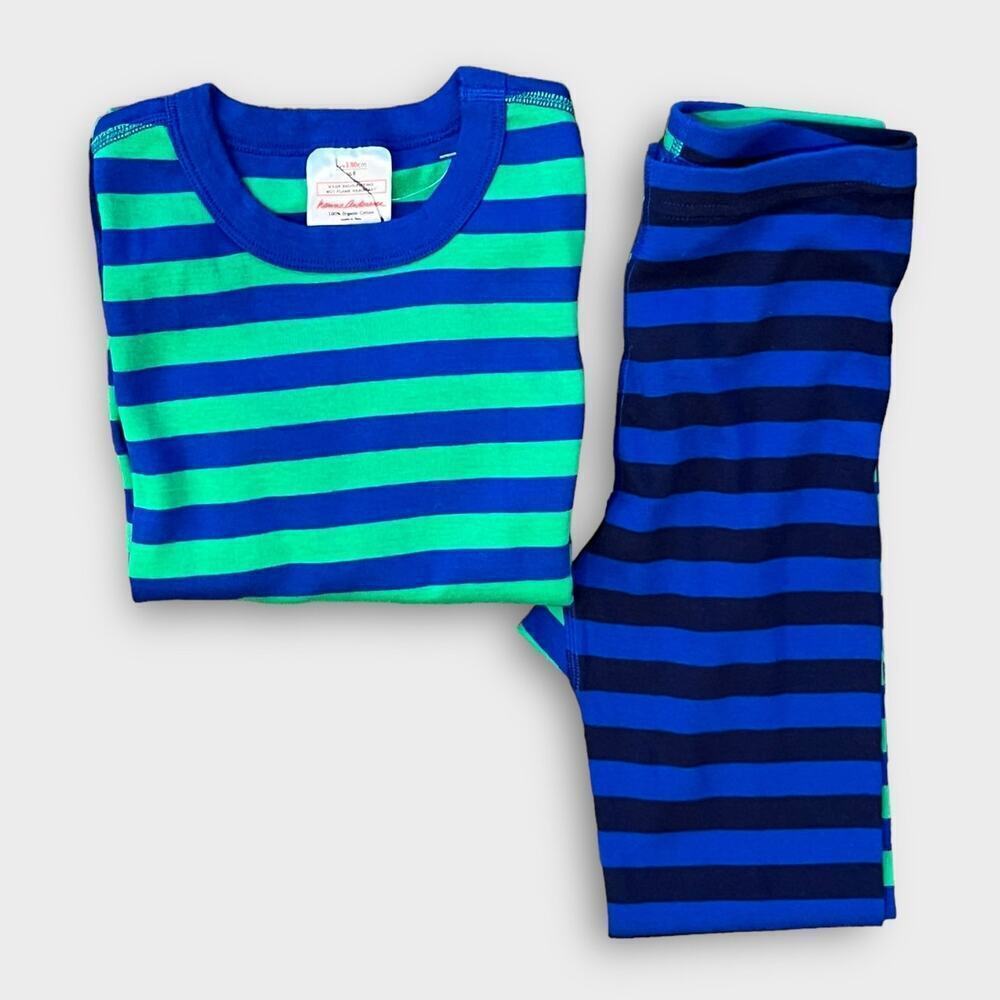 Hanna Andersson striped boys long sleeve pajama set Size US/8